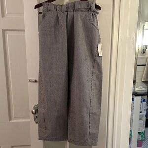 Le Bon Shoppe Women’s Arc Pants, Navy Stripe, Size large